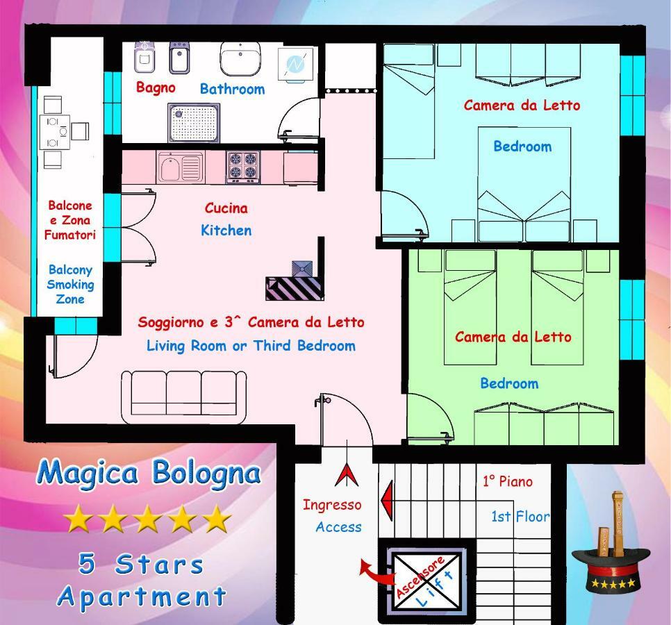 Apartmán Magica Boloňa Exteriér fotografie